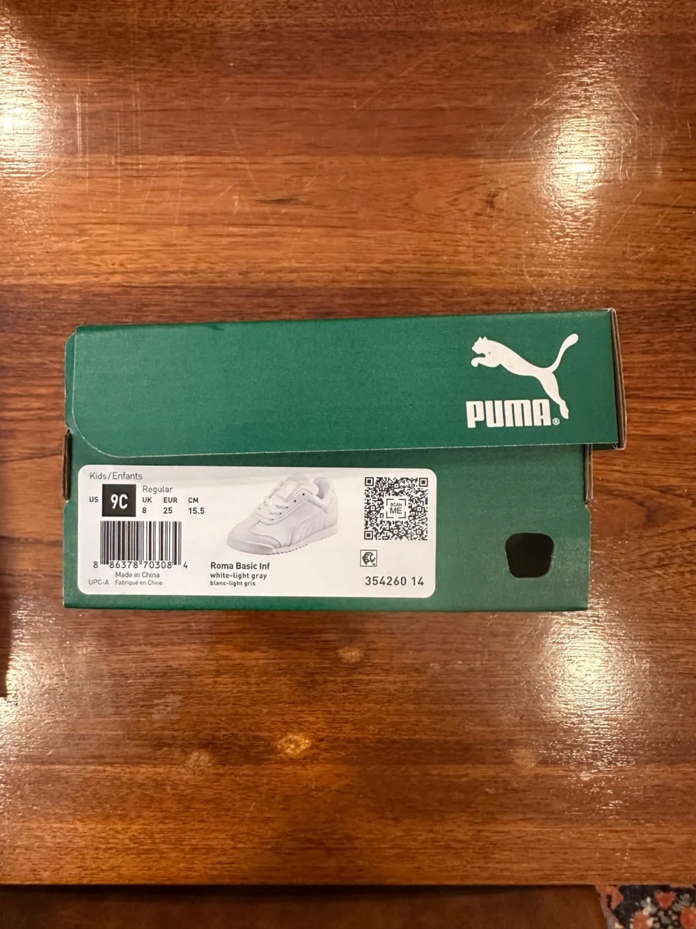 NIB Puma Roma Basic Sneaker, Toddler Size 9